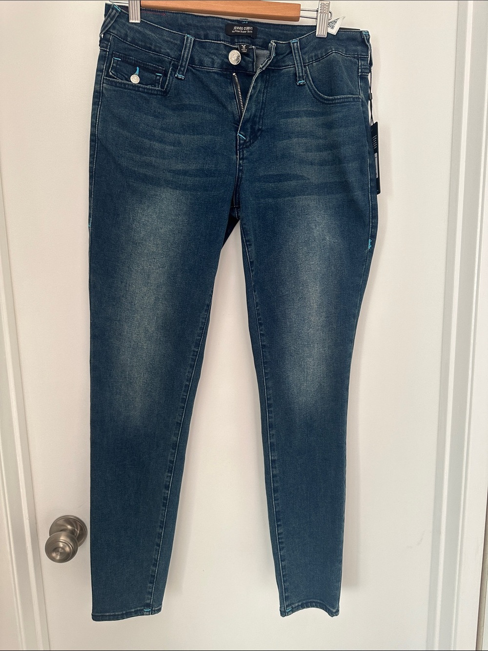 True Religion Women's Dark Blue Skinny Jeans